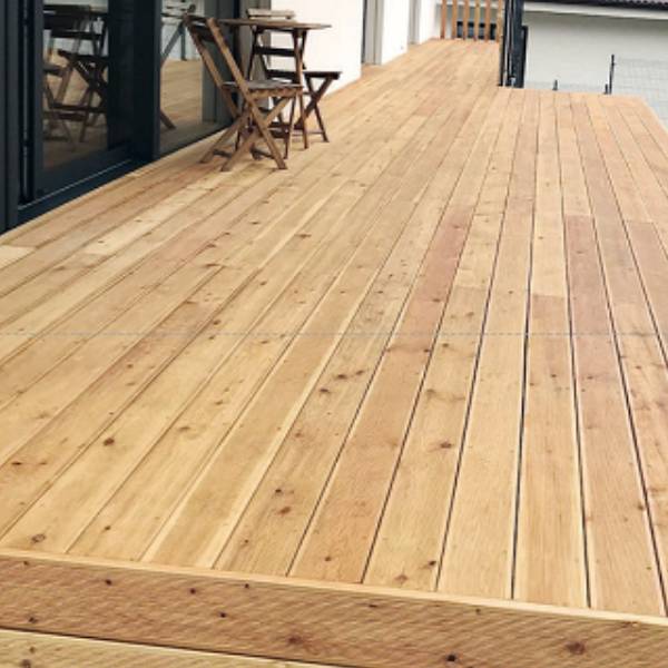 Quality European Hardwoods Ireland Siberian Larch Decking (Reeded/Grooved)